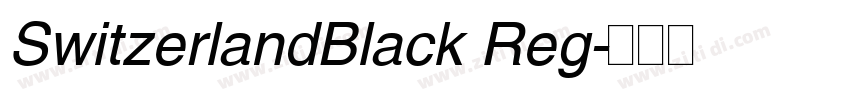 SwitzerlandBlack Reg字体转换